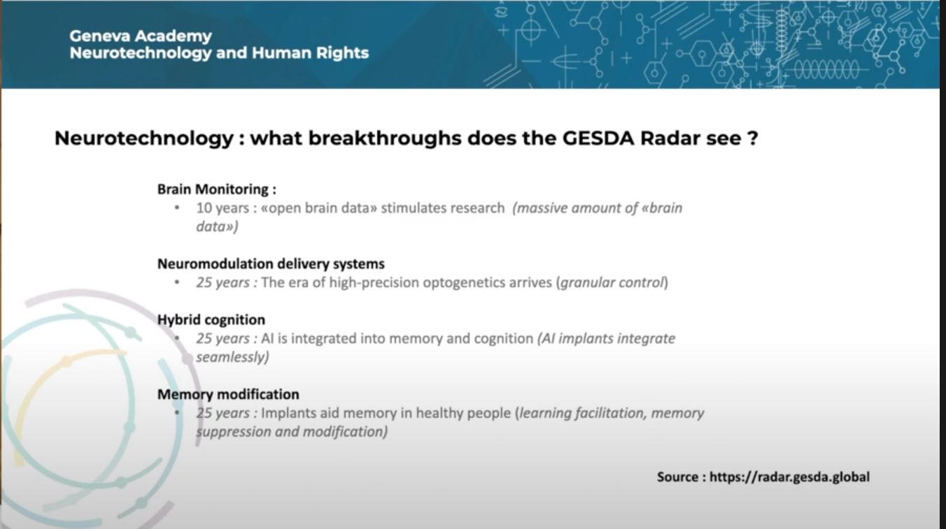 No legal definition of neurotechnology